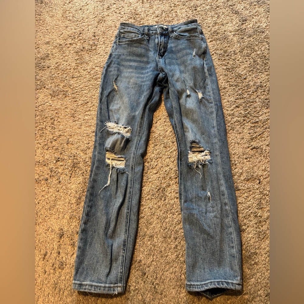 Altar'd State Women's Distressed Blue Skinny Jeans - Size 24